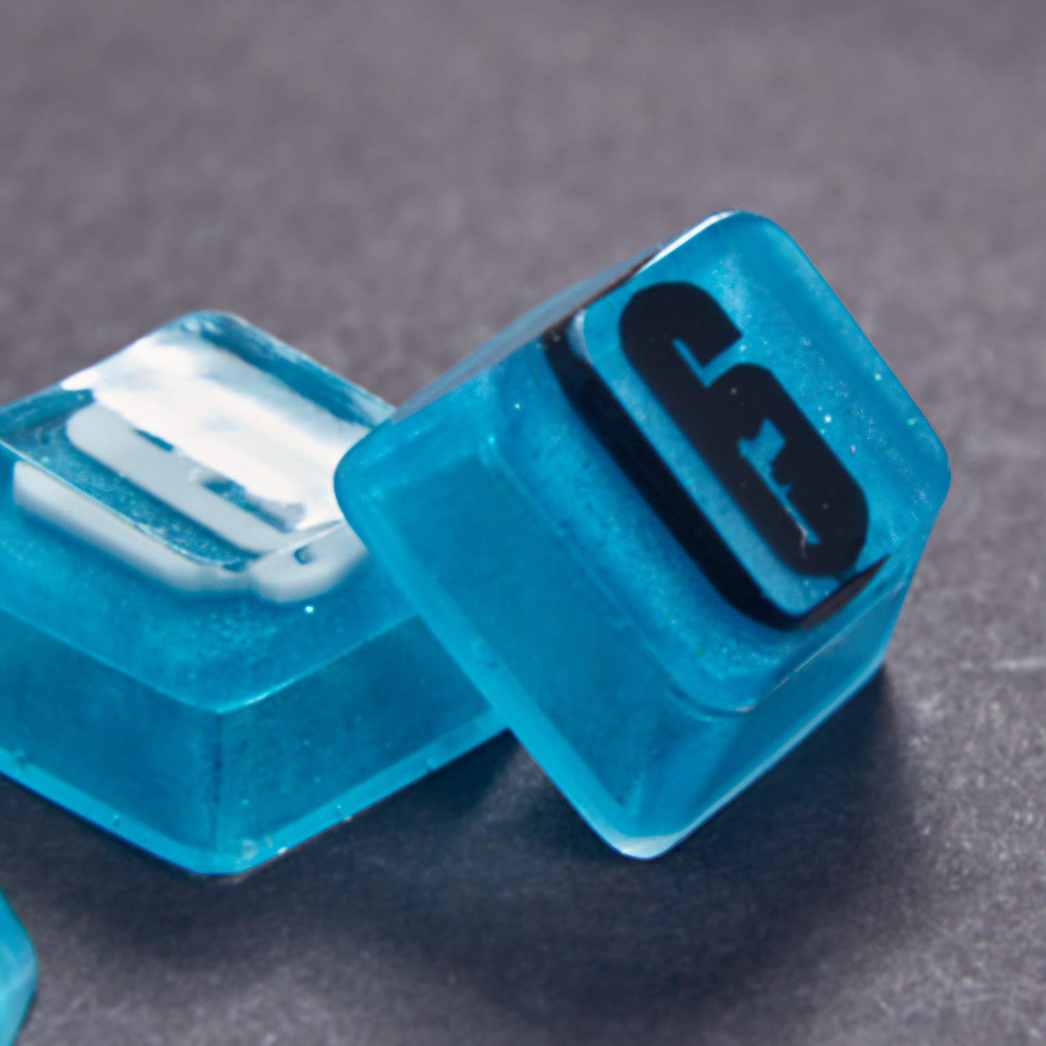 HPNYEZI Gaming Keycaps Rainbow Six Black ice Resin Keycaps for